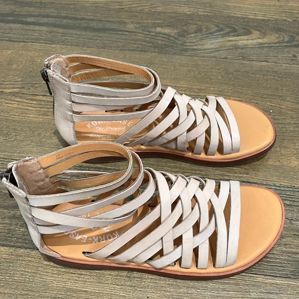 Kork Ease Palmyra Tan Leather Sandals Sz.‎ 6